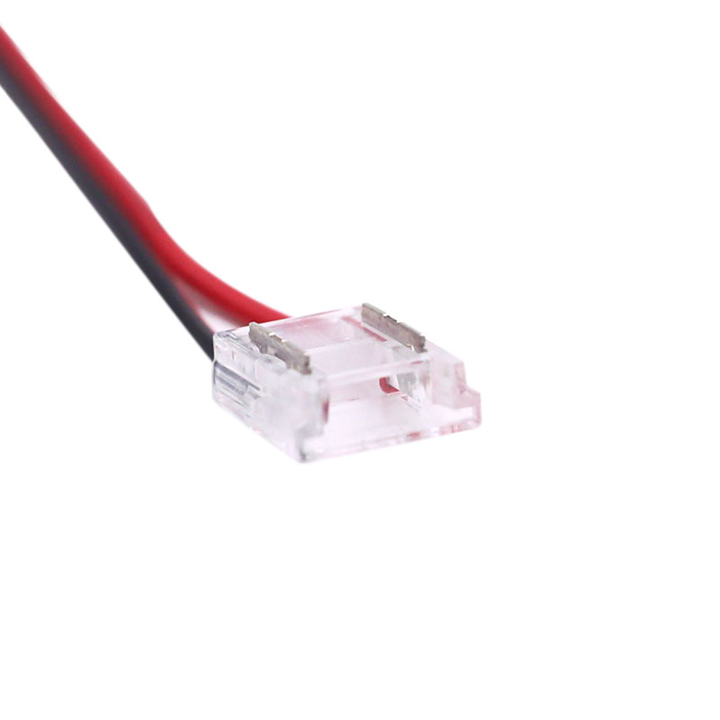 5mm/8mm/10mm 15cm Strip to Wire 2-Pin COB LED Connector 5mm/8mm/10mm 15cm Strip to Wire 2-Pin COB LED Connector